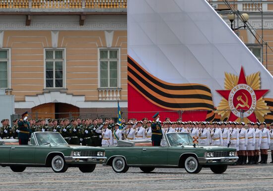Final rehearsal of Victory Day parade in St. Petersburg