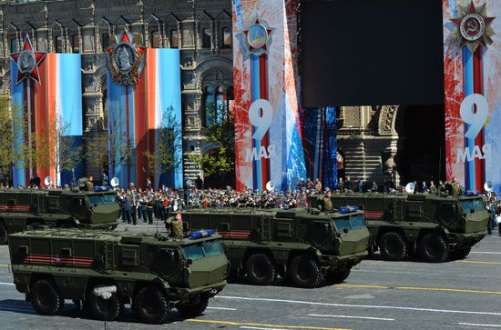 Final rehearsal of military parade marking 72nd anniversary of victory in the Great Patriotic War