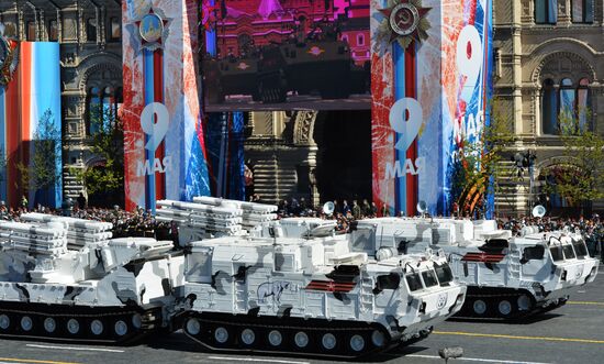 Final rehearsal of military parade marking 72nd anniversary of victory in the Great Patriotic War