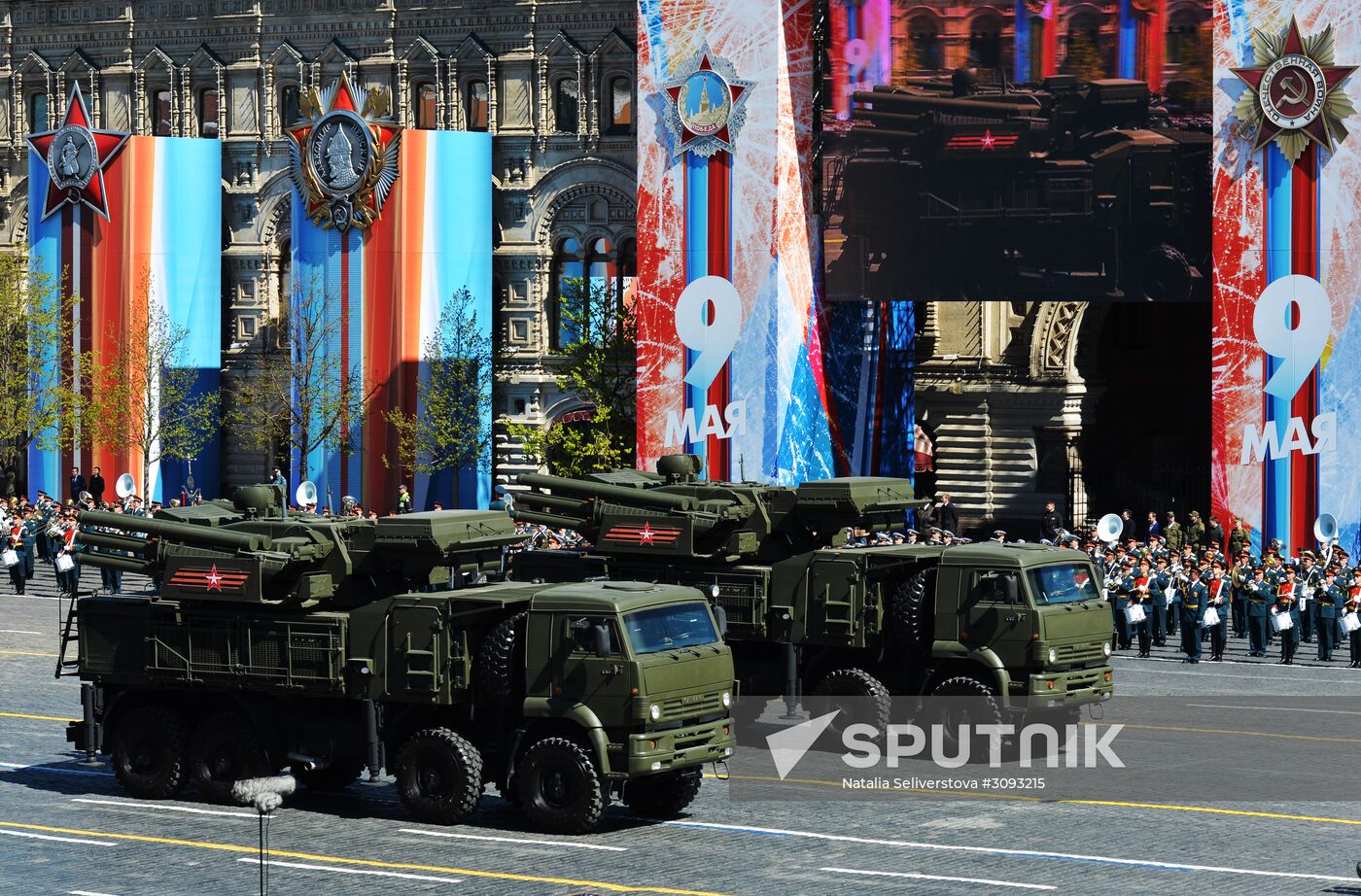 Final rehearsal of military parade marking 72nd anniversary of victory in the Great Patriotic War