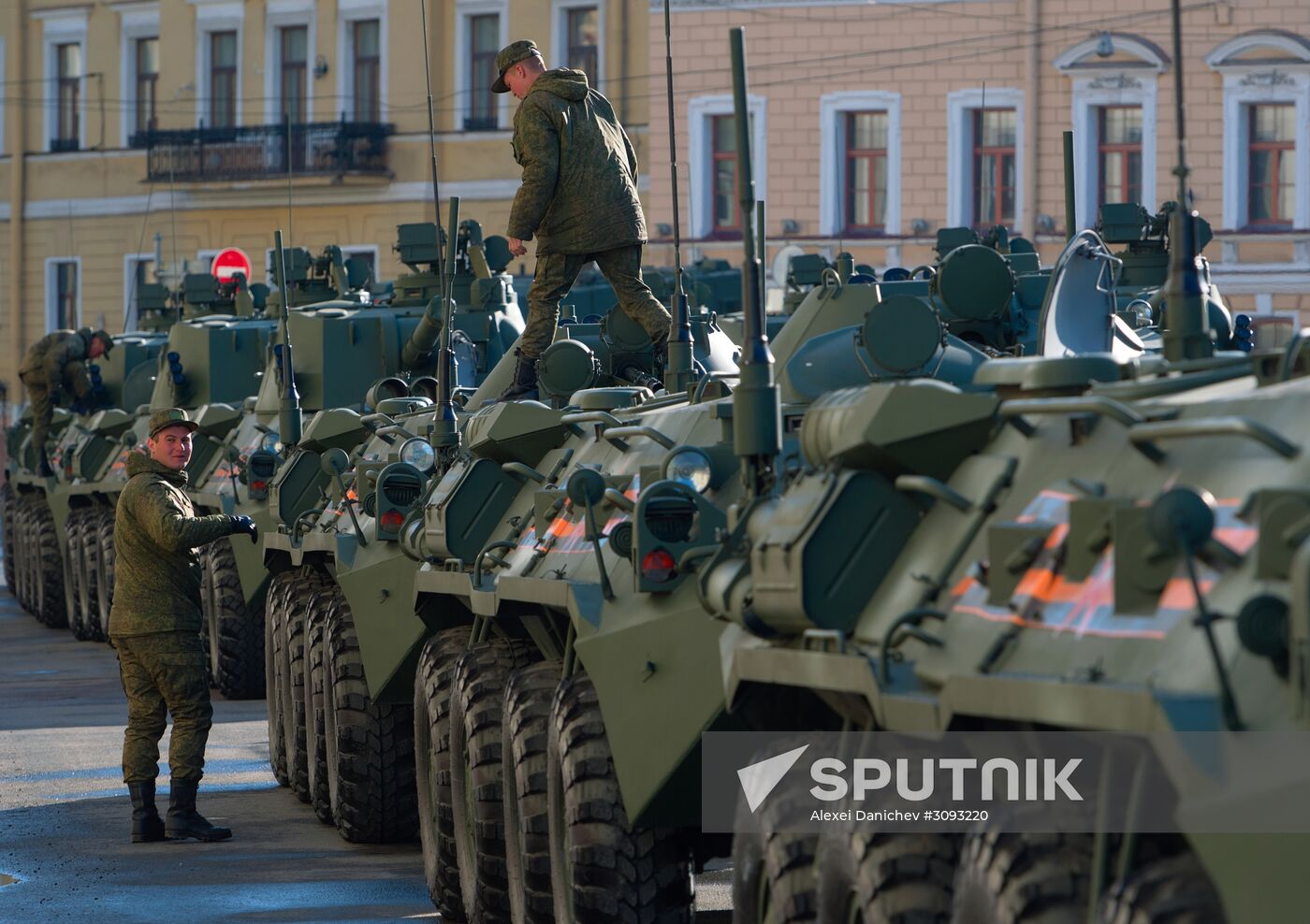 Run-through of Victory Day parade in St. Petersburg