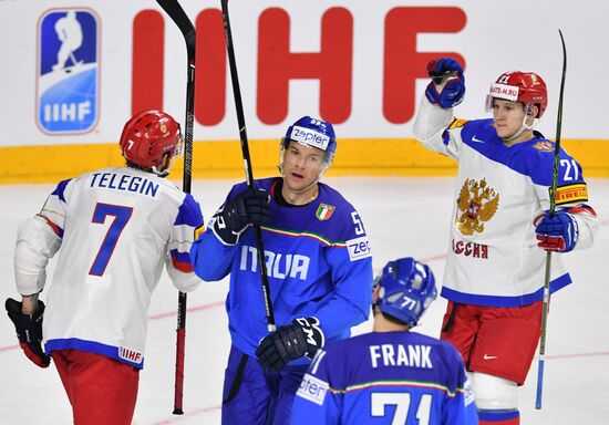 2017 IIHF World Championship. Italy vs. Russia
