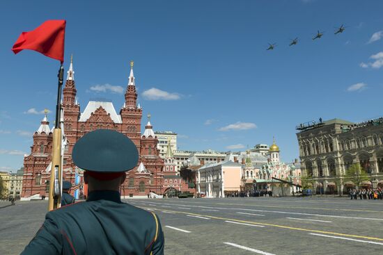 Final rehearsal of military parade marking 72nd anniversary of victory in the Great Patriotic War