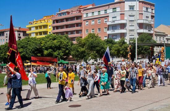 Immortal Regiment march in Lisbon