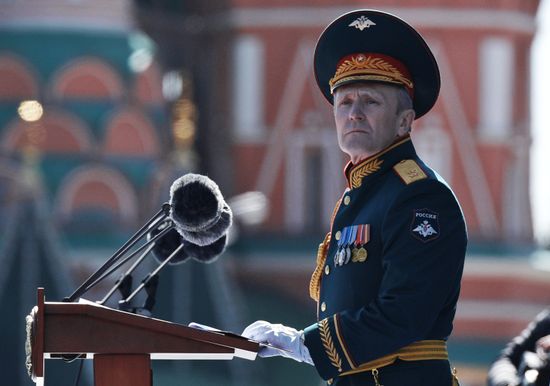 Dress rehearsal of military parade marking 72nd anniversary of Victory in Great Patriotic War