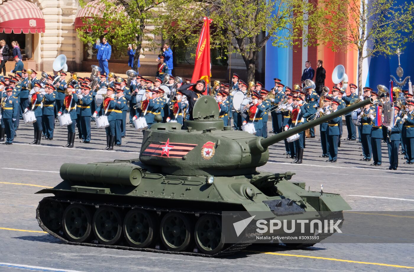 Dress rehearsal of military parade marking 72nd anniversary of Victory in Great Patriotic War