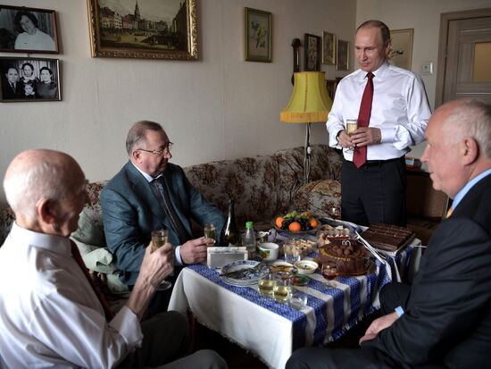 Russian President Vladimir Putin visited former KGB representative