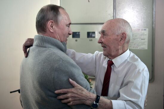 Russian President Vladimir Putin visited former KGB representative