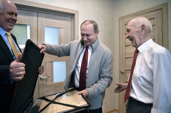 Russian President Vladimir Putin visited former KGB representative