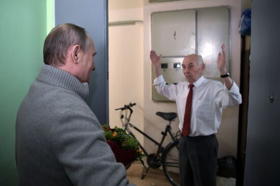 Russian President Vladimir Putin visited former KGB representative