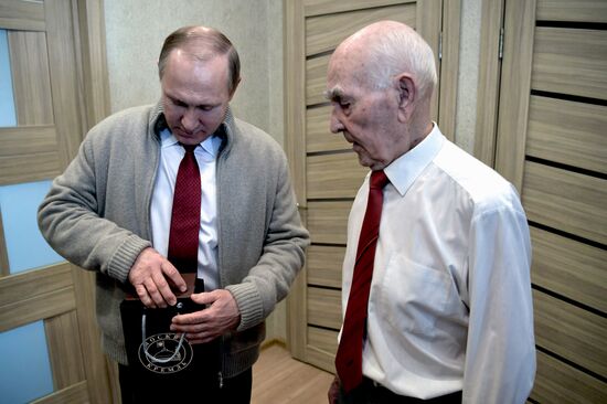 Russian President Vladimir Putin visited former KGB representative