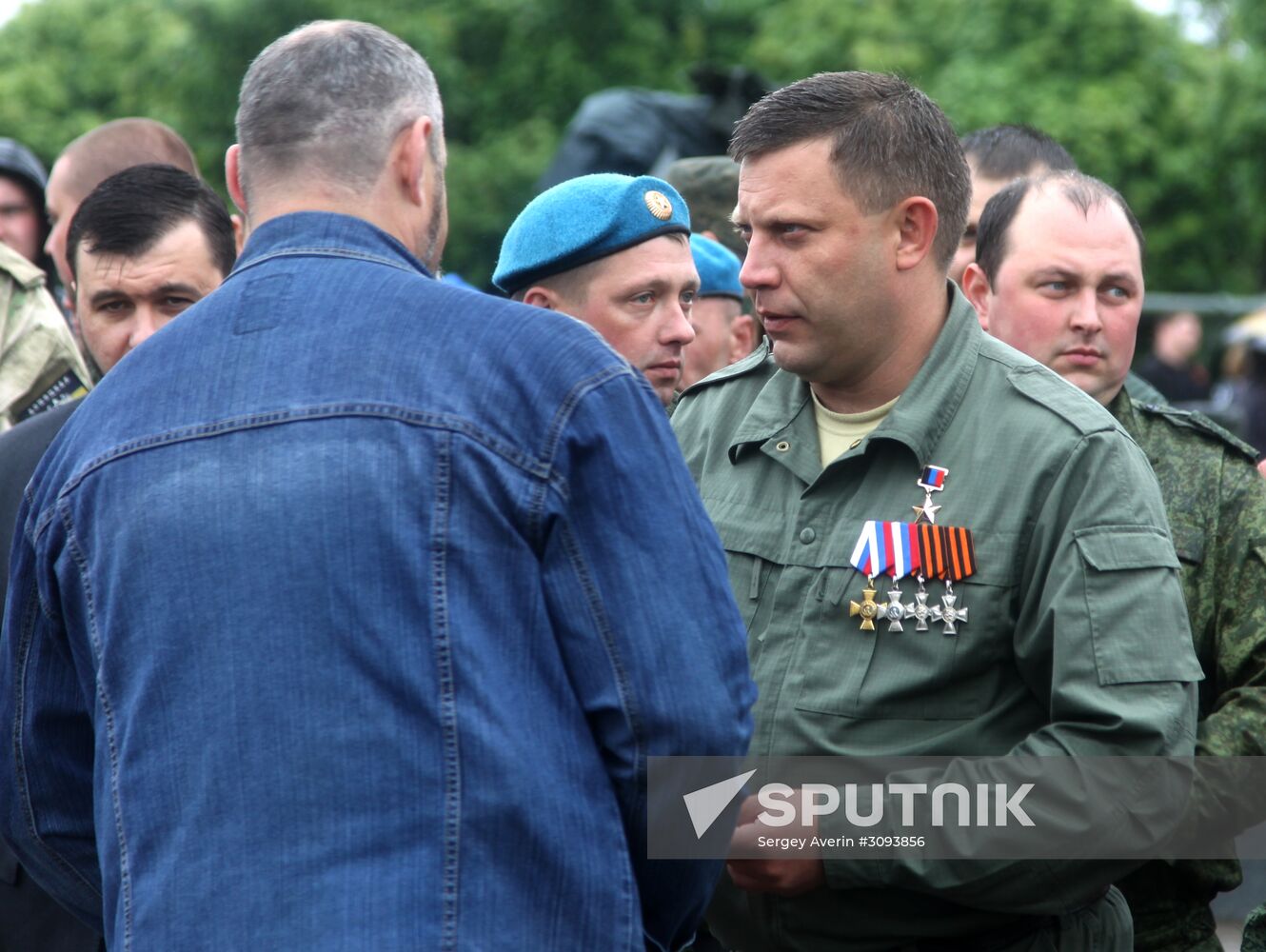 Events marking the Victory Day near Saur-Mogila, Donetsk Region