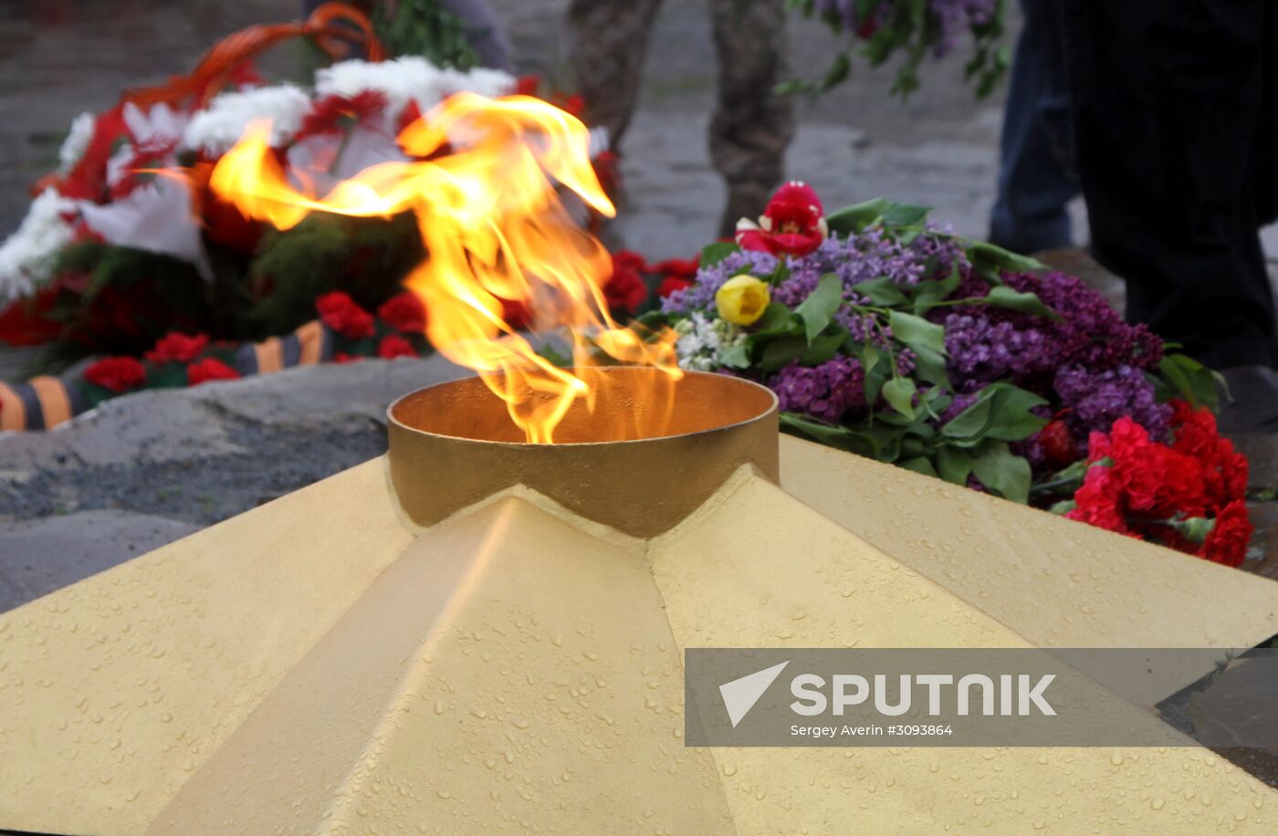 Events marking the Victory Day near Saur-Mogila, Donetsk Region