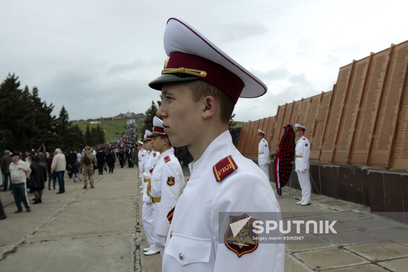 Events marking the Victory Day near Saur-Mogila, Donetsk Region