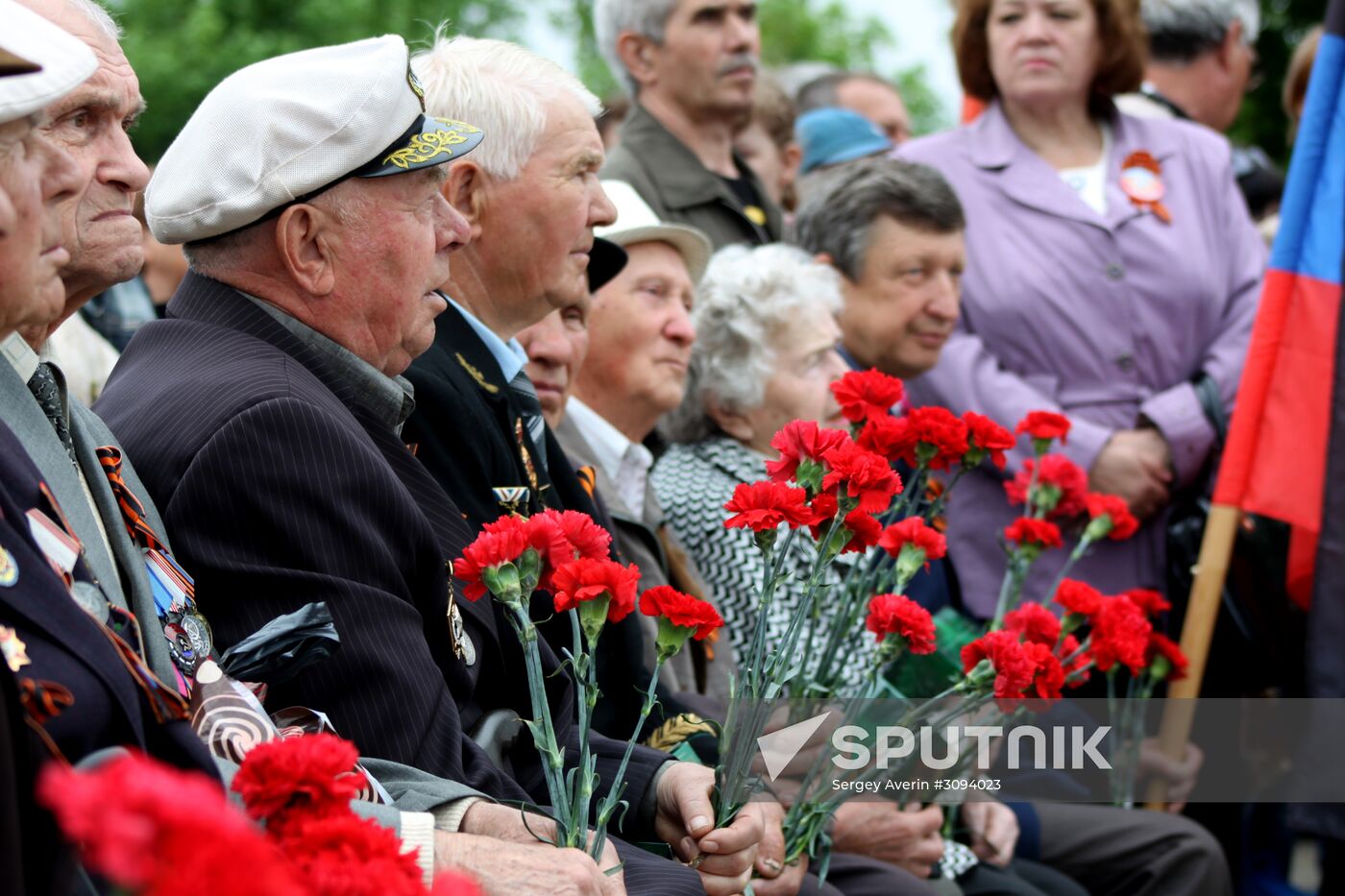 Events marking the Victory Day near Saur-Mogila, Donetsk Region