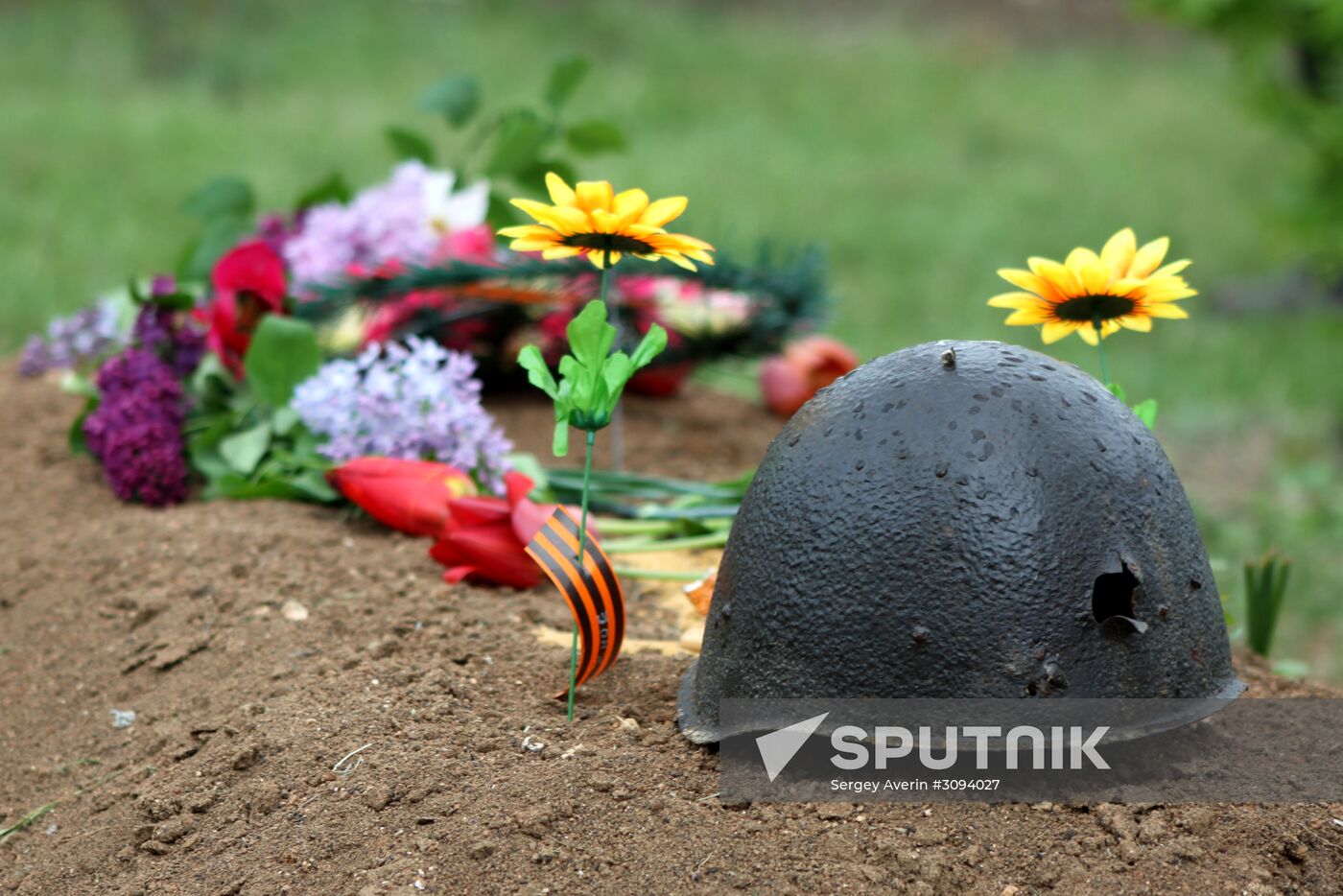 Events marking the Victory Day near Saur-Mogila, Donetsk Region