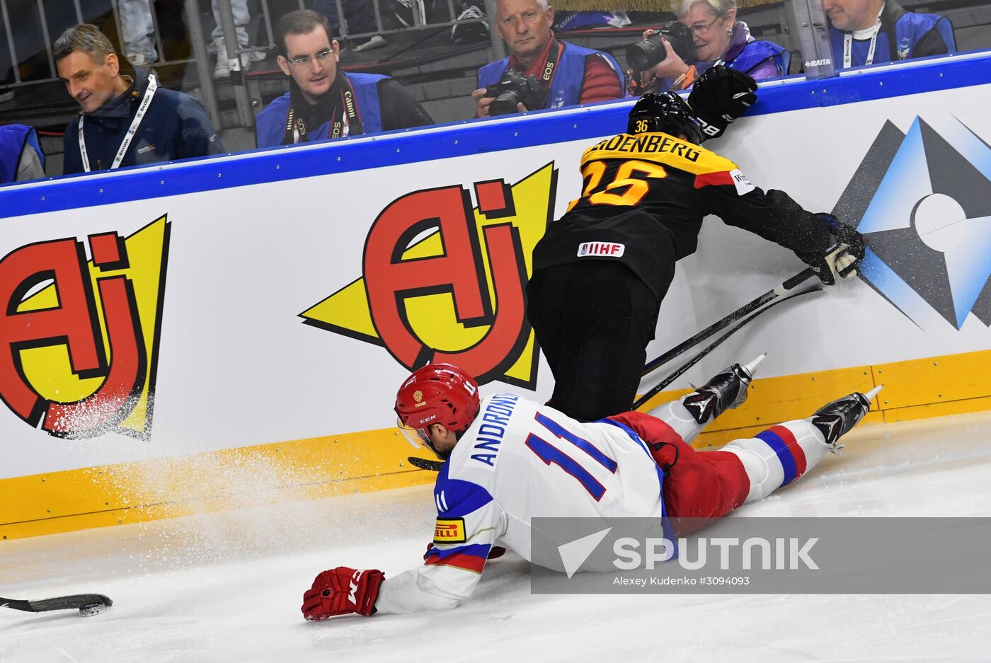 2017 IIHF World Championship. Germany vs. Russia