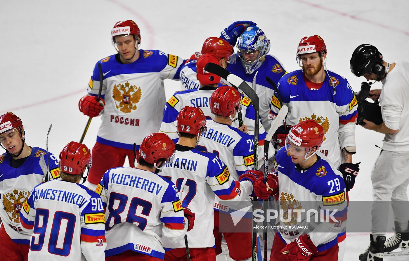 2017 IIHF World Championship. Germany vs. Russia