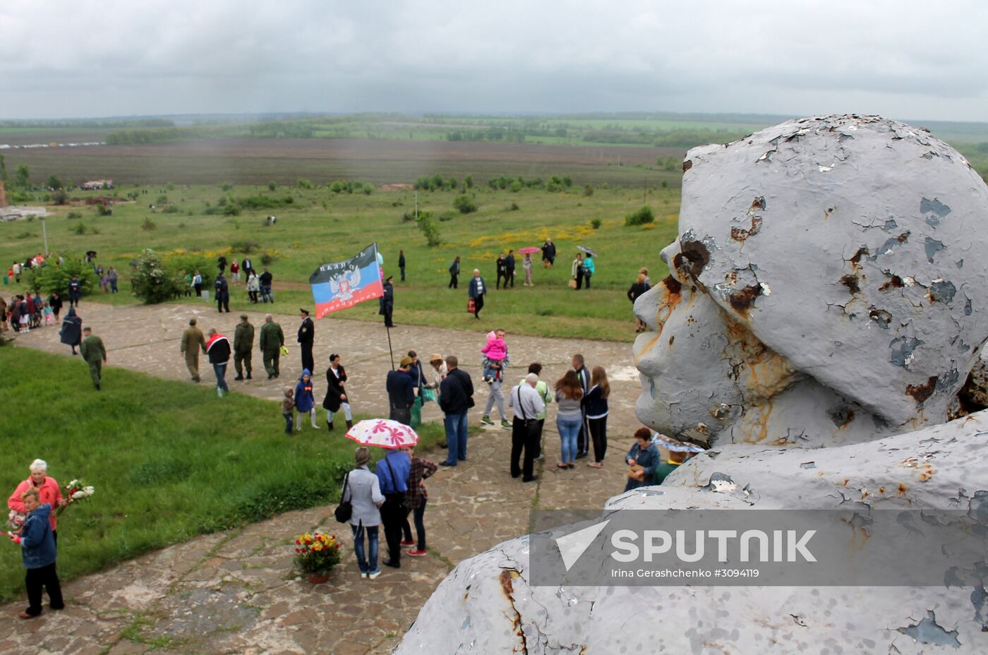 Events marking Victory Day near Saur-Mogila, Donetsk Region