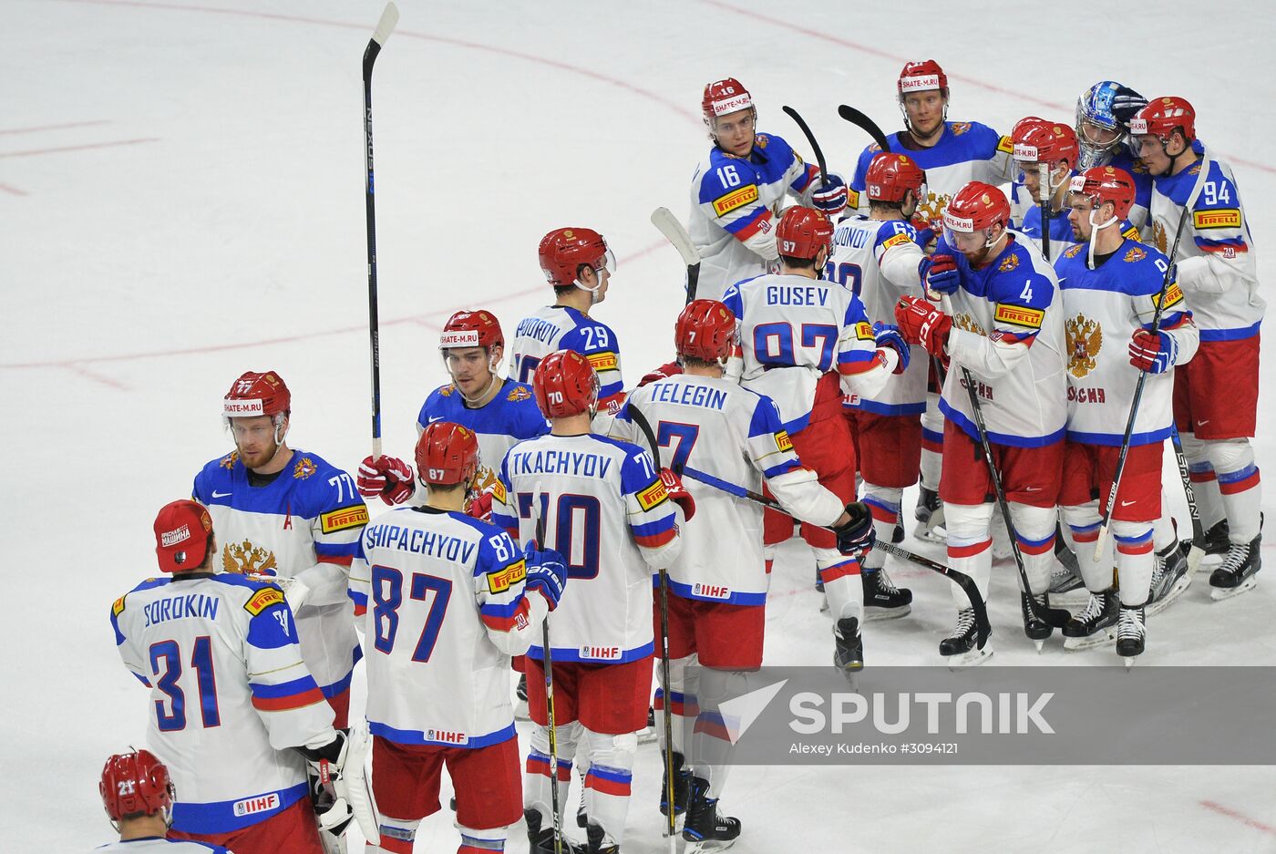2017 IIHF World Championship. Germany vs. Russia