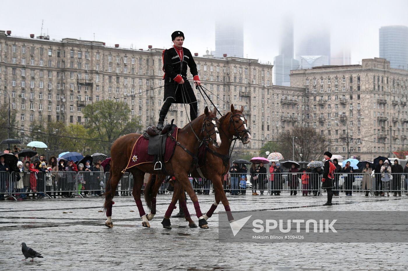 Russian Traditions cavalry show at Poklonnaya Hill