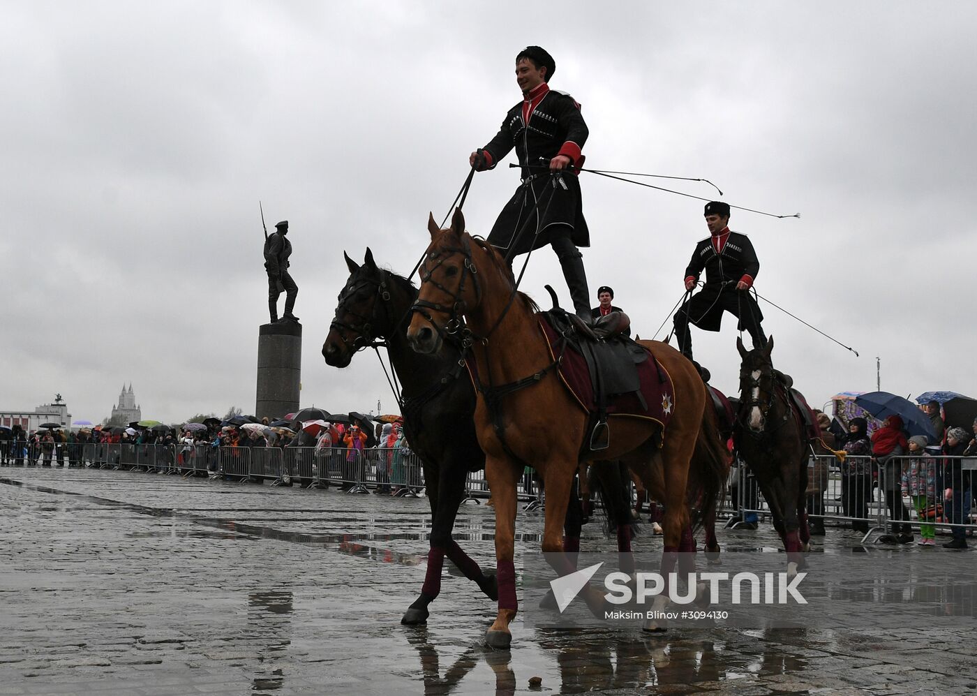 Russian Traditions cavalry show at Poklonnaya Hill