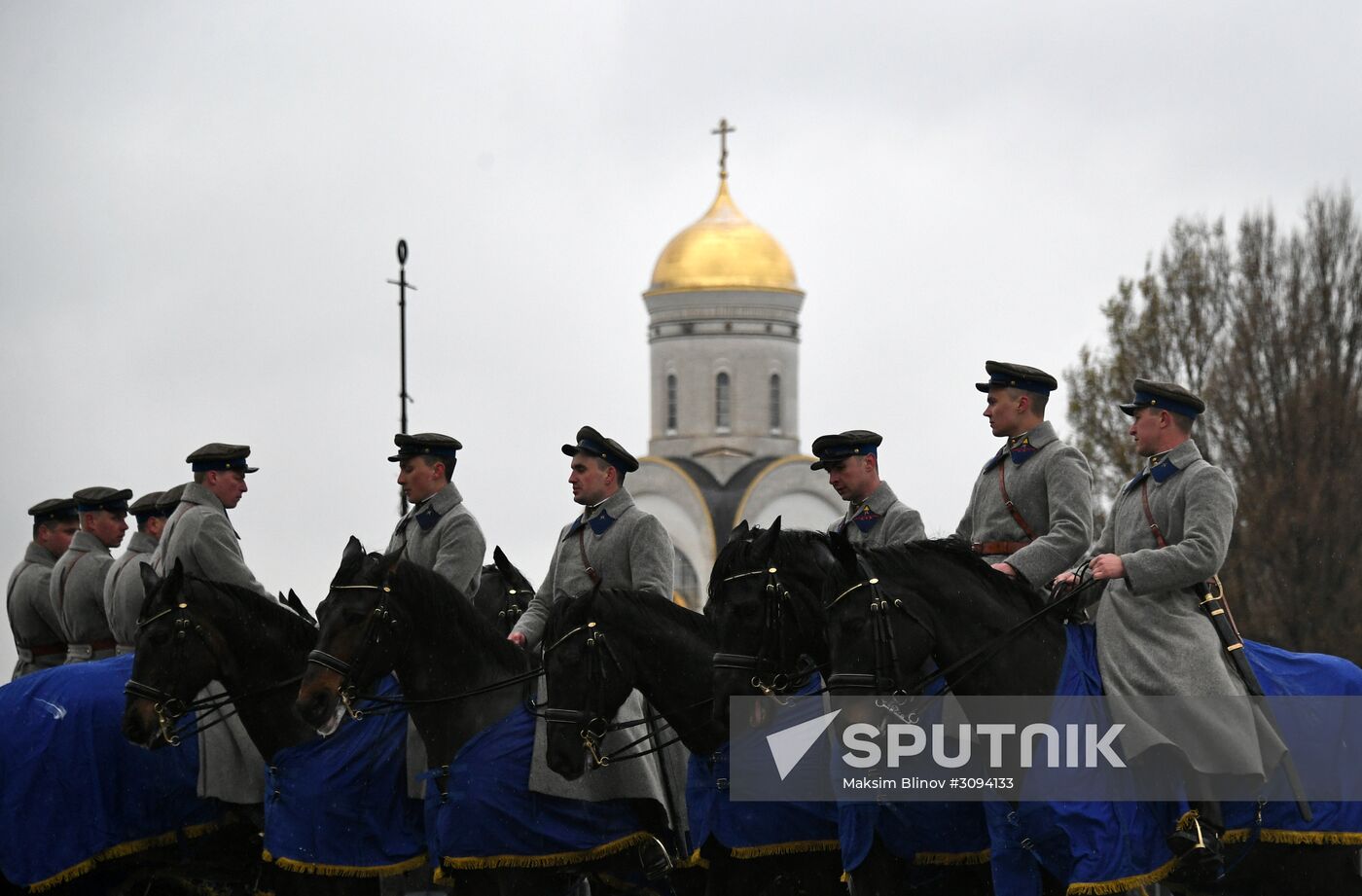 Russian Traditions cavalry show at Poklonnaya Hill