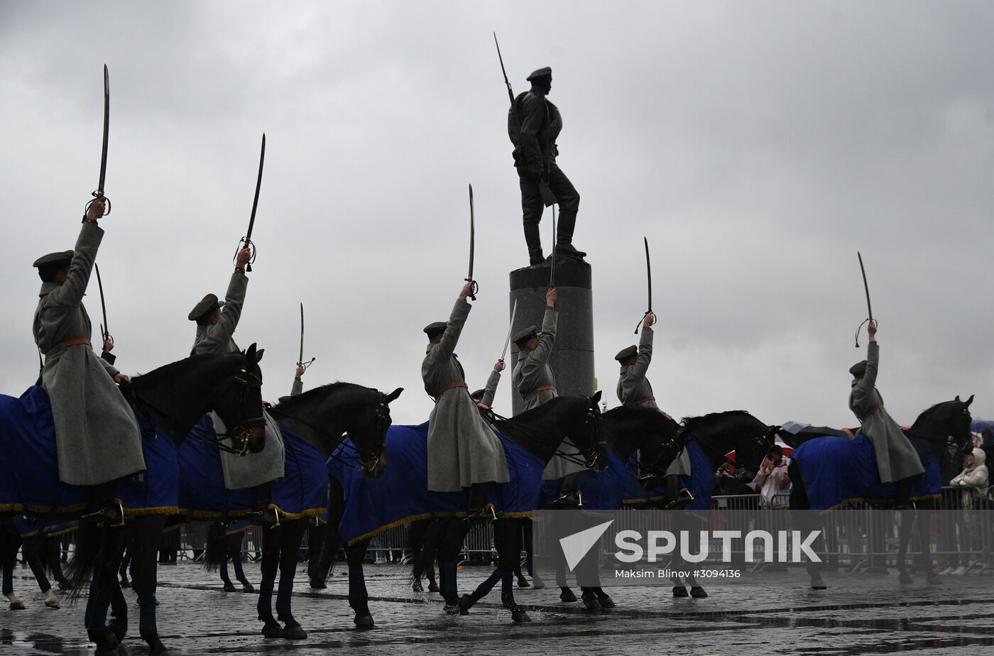 Russian Traditions cavalry show at Poklonnaya Hill