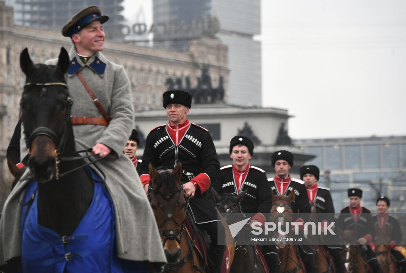 Russian Traditions cavalry show at Poklonnaya Hill