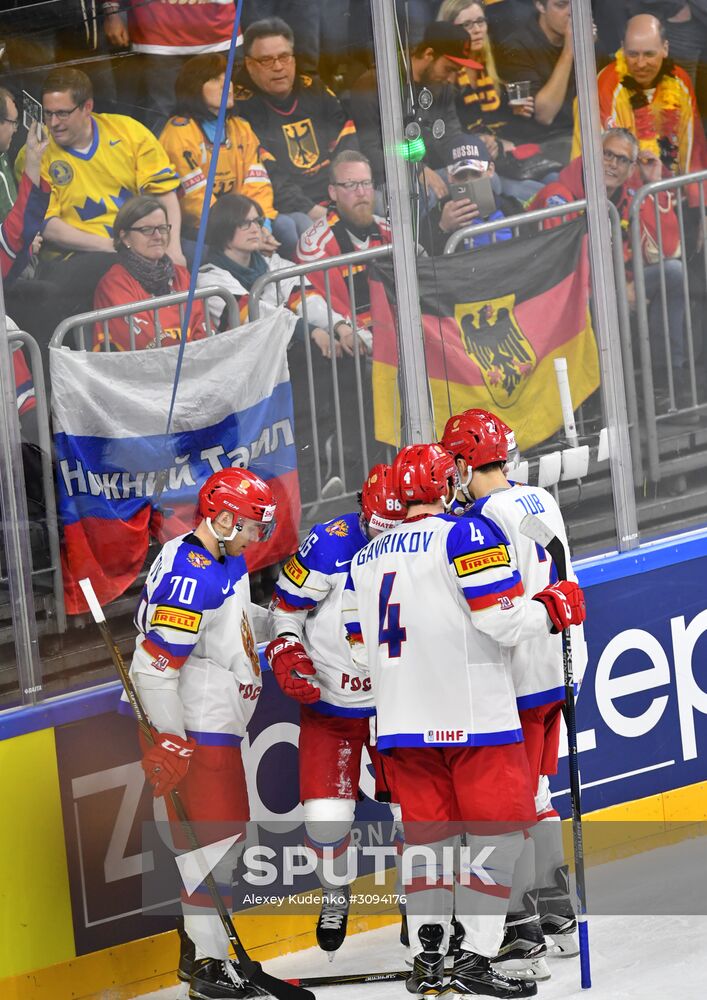 2017 IIHF World Championship. Germany vs. Russia