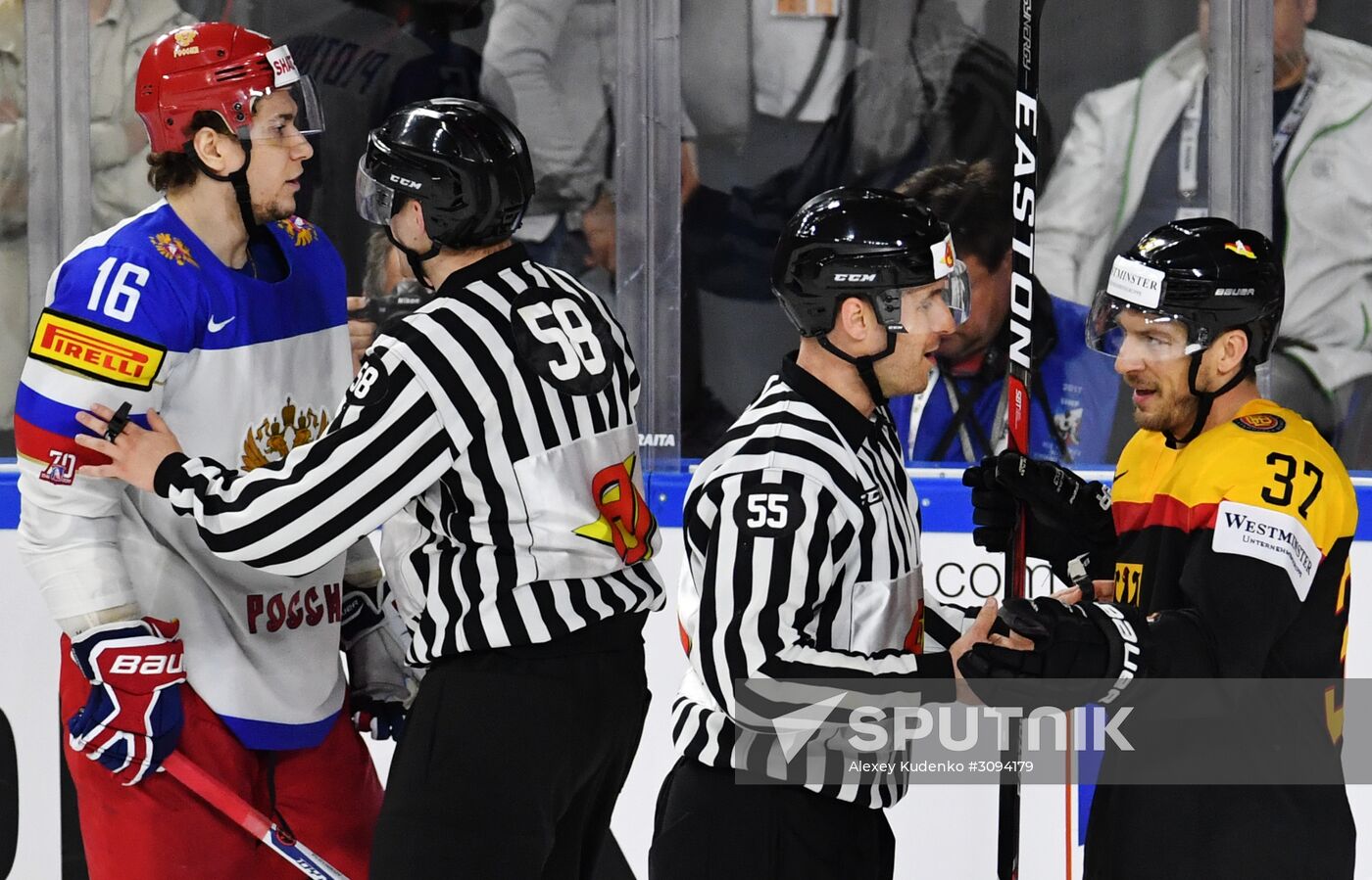 2017 IIHF World Championship. Germany vs. Russia