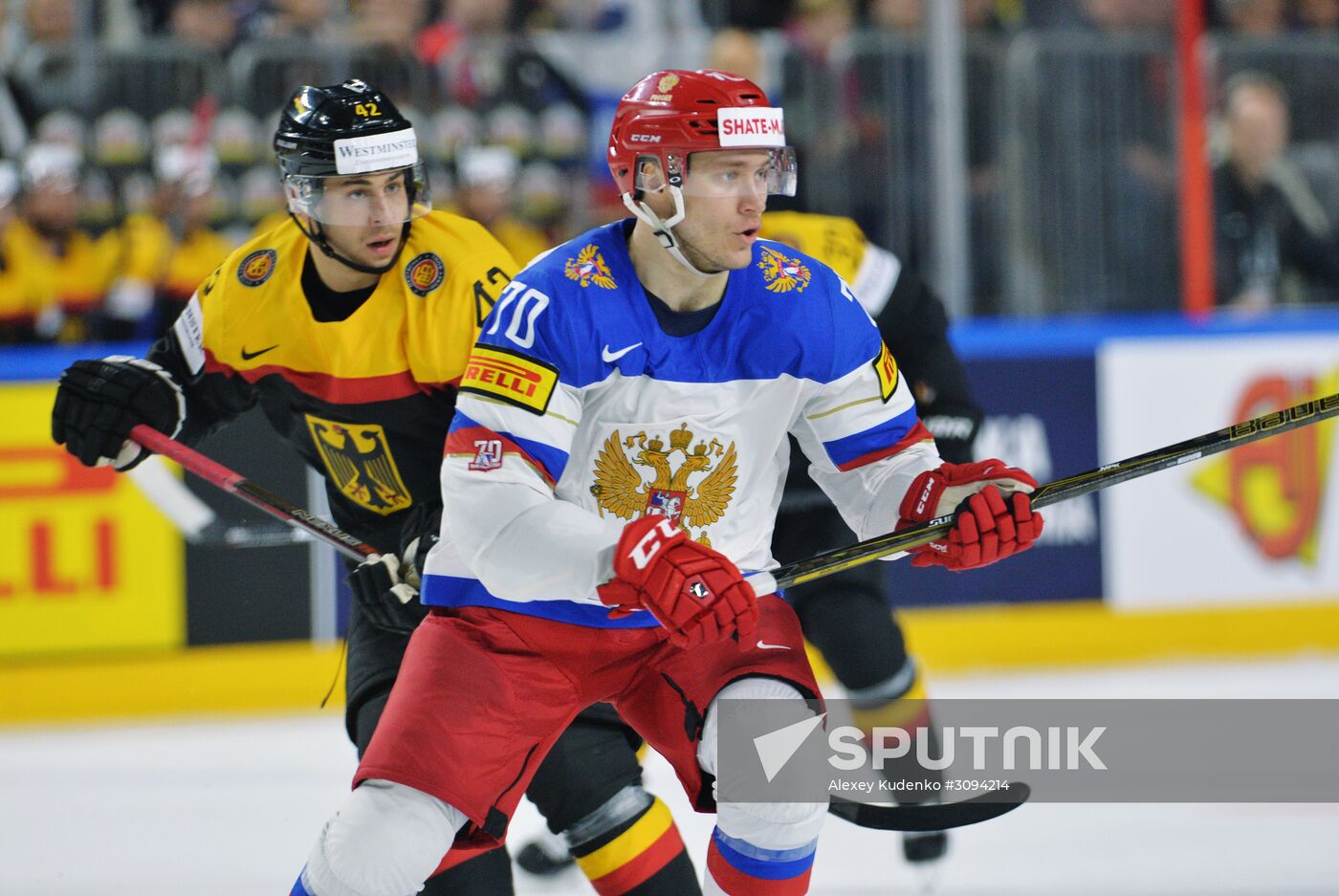 2017 IIHF World Championship. Germany vs. Russia