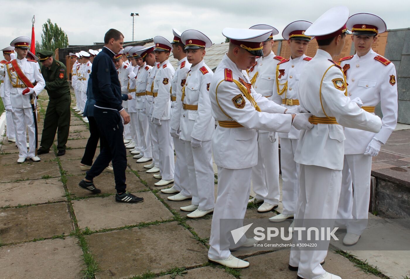 Events marking the Victory Day near Saur-Mogila, Donetsk Region
