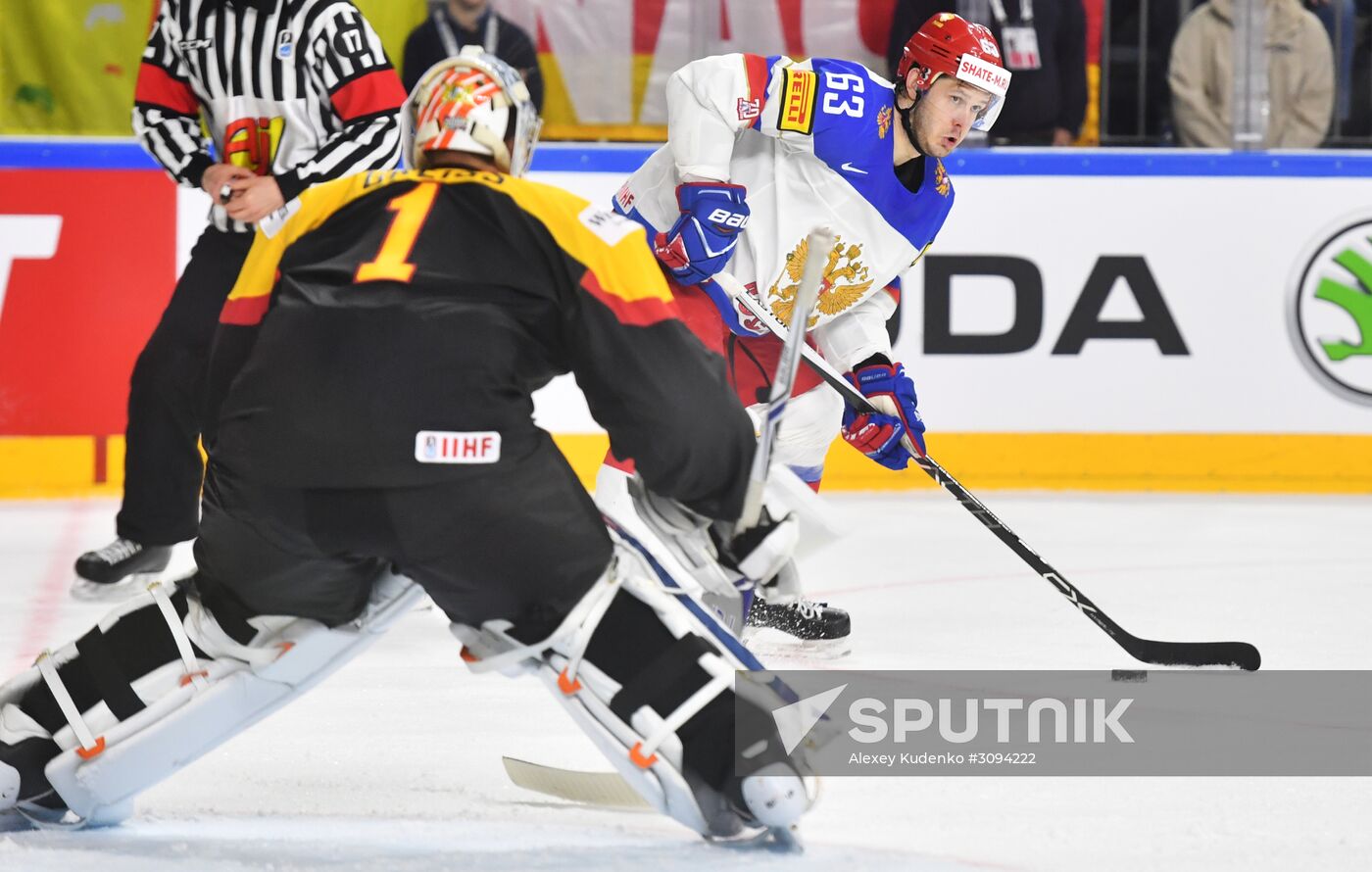 2017 IIHF World Championship. Germany vs. Russia