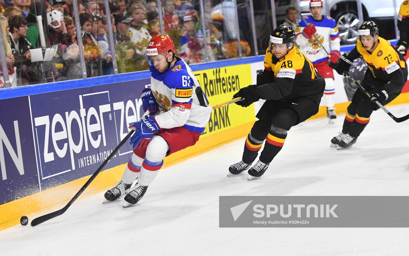 2017 IIHF World Championship. Germany vs. Russia