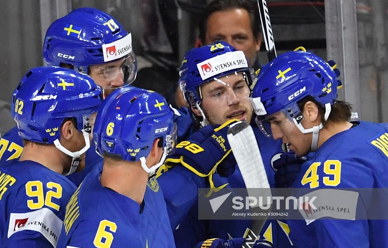 2017 IIHF World Championship. USA vs. Sweden