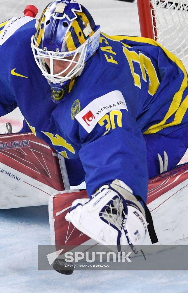 2017 IIHF World Championship. USA vs. Sweden
