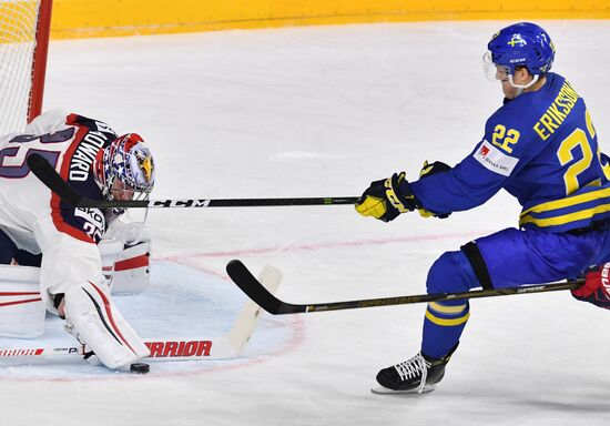 2017 IIHF World Championship. USA vs. Sweden