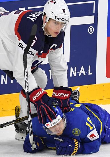 2017 IIHF World Championship. USA vs. Sweden