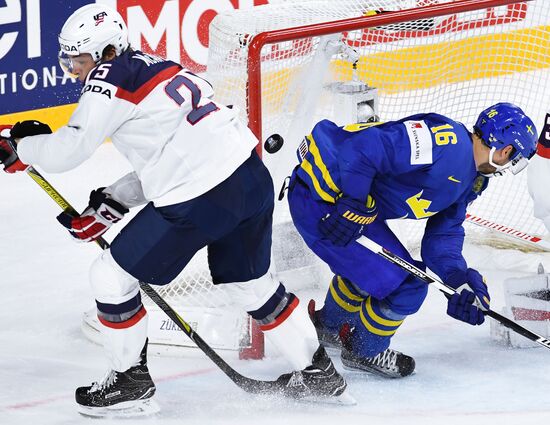 2017 IIHF World Championship. USA vs. Sweden