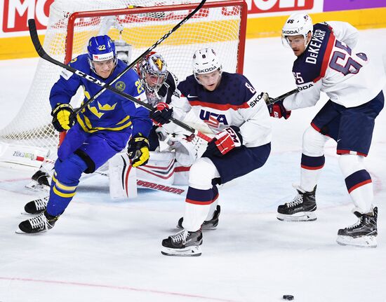 2017 IIHF World Championship. USA vs. Sweden