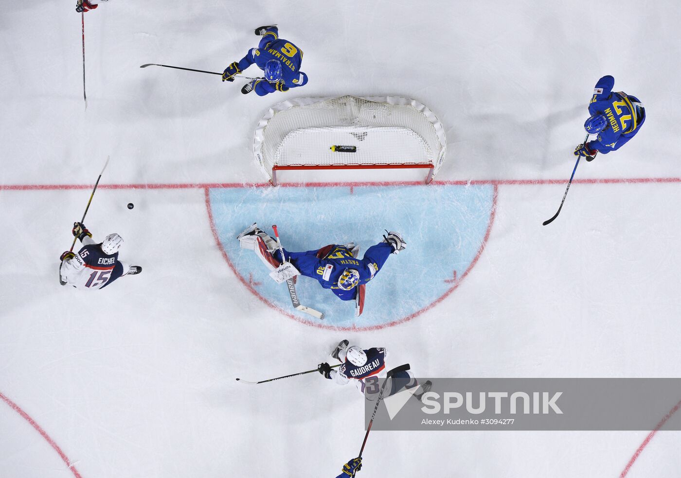 2017 IIHF World Championship. USA vs. Sweden