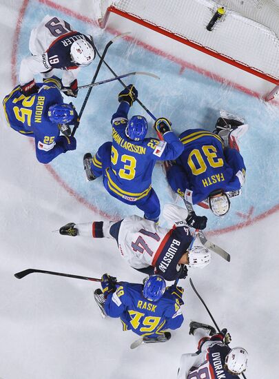 2017 IIHF World Championship. USA vs. Sweden