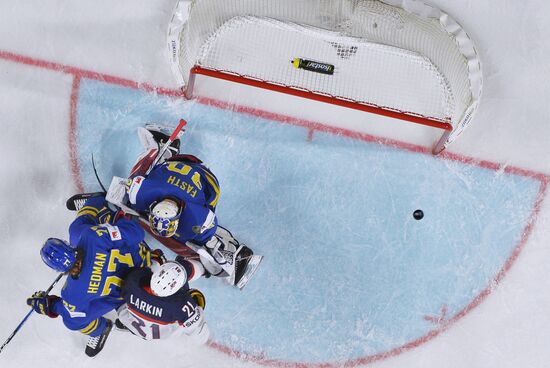 2017 IIHF World Championship. USA vs. Sweden