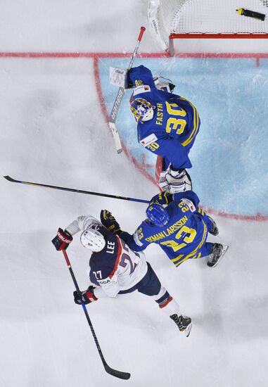 2017 IIHF World Championship. USA vs. Sweden