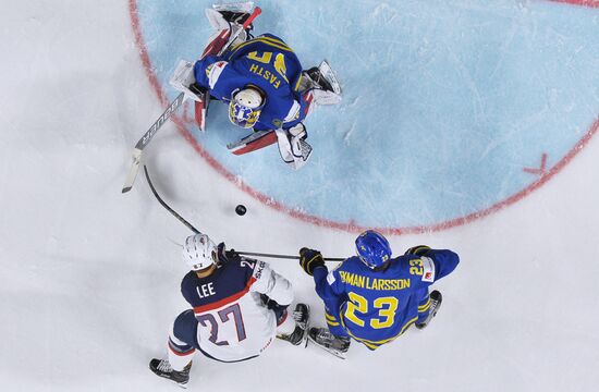 2017 IIHF World Championship. USA vs. Sweden