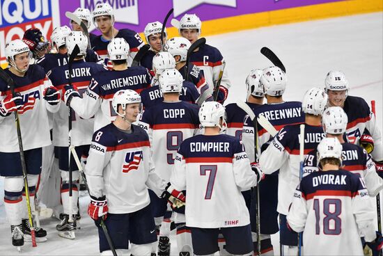 2017 IIHF World Championship. USA vs. Sweden
