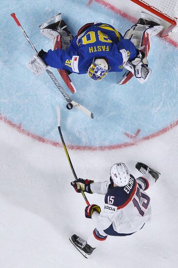 2017 IIHF World Championship. USA vs. Sweden