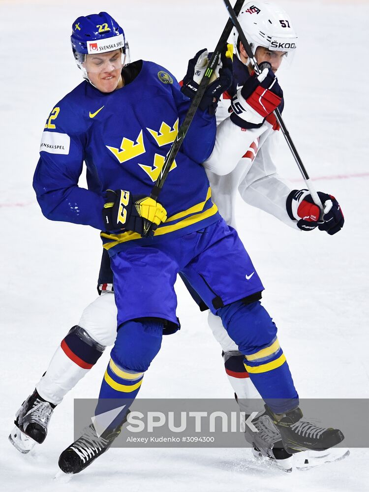 2017 IIHF World Championship. USA vs. Sweden