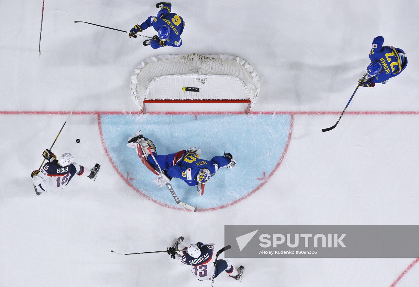 2017 IIHF World Championship. USA vs. Sweden